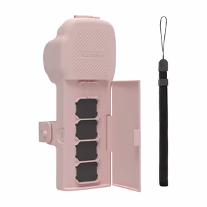 Sunnylife aizsargmaciņš ar siksniņu un lanyard Osmo Pocket 3 (rozā)