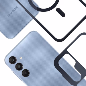 3mk Satin Armor Magnētiskais viedtālruņa apvalks Samsung Galaxy A25 5G - caurspīdīgs