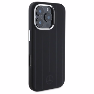 Mercedes MEHMP16L23SUVSK iPhone 16 Pro 6.3" black/black hardcase Silicone Vertical Tonal Stripes MagSafe