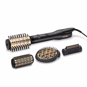 BaByliss Big Hair Luxe AS970E – karstā gaisa matu veidošanas suka, 3 temperatūras režīmi, 650 W, melna/zelta