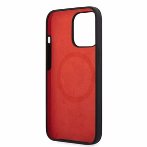 Ferrari FESSIHMP13LBK iPhone 13 Pro / 13 6.1 ciets apvalks silikona MagSafe melns