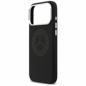 Mercedes Силиконовый Vintage Logo MagSafe Чехол для iPhone 17 Pro Max - чёрный