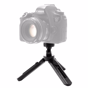 Mini statīva selfiju nūjas turētājs telefonam, kamerai un GoPro, 16-21 cm - melns