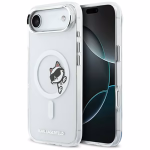 Karl Lagerfeld IML Peekaboo MagSafe Case for iPhone Air Clear