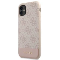 Guess 4G Stripe Collection viedtālruņa apvalks iPhone 11 / Xr 6.1" - Rozā