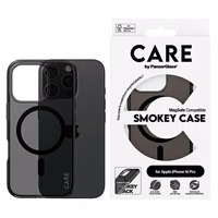 CARE by PanzerGlass Flagmanis viedtālruņa apvalks iPhone 16 Pro 6.3" dūmu/dūmu Magnētiskais 1350