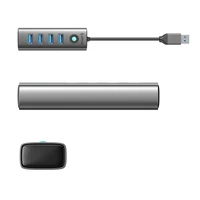 Hub Orico PDD4U-U3 4x USB-A 3.0 - pelēks