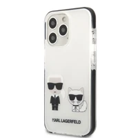 Karl Lagerfeld KLHCP13LTPEKCW iPhone 13 Pro / 13 6.1" cietais apvalks balts/balts Karl&Choupette