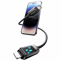 USAMS Kabelis USB-C uz Lightning 30W 1,2m Zinc Alloy Fast Charging Data Cable Meteor Series SJ743USB01 (US-SJ743)