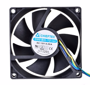CHIEFTEC 80x80x25mm lodīšu gultņu PWM ventilators
