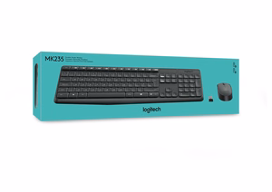 Logitech MK235 tastatūra ar peli USB QWERTY US International pelēka