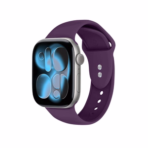 Crong Liquid siksniņa Apple Watch 44 / 45 / 46 / 49 mm, plūmju krāsā