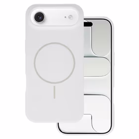 Magsafe Slim Silicone maciņš iPhone 17 Air balts