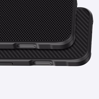 AmazingThing Titan Max Apvalks ar 600D aramīdu šķiedrām iPhone 16 Pro - melns