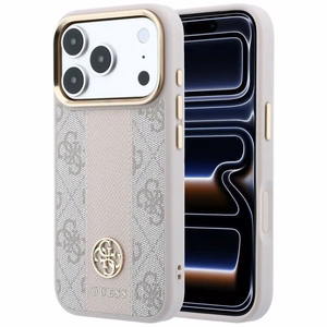 Maciņš IPHONE 18 Pro Max/17 Pro max saderīgs ar MagSafe (Stripe Round and Classic Logos 4G) (krāsa: rozā)