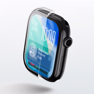 AmazingThing Radix rūdīts stikls ar vāciņu Apple Watch Series 11 42mm - Caurspīdīgs