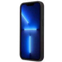 Mercedes ādas apvalks ar zvaigžņu rakstu iPhone 13 mini viedtālrunim - sarkans