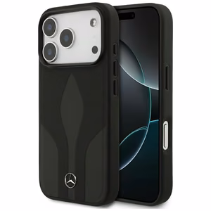 Mercedes Leather The Move MagSafe Чехол для iPhone 17 Pro - чёрный