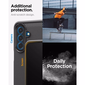 Spigen Rugged Armor maciņš modelim Samsung Galaxy A27 5G – matēti melns