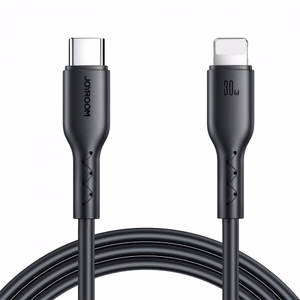 USB kabelis Joyroom „SA26“ melns „Type-C / Lightning“ 100cm (līdz 30W)