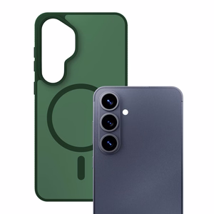 3mk Smoke MagCase zaļš – tālruņa vāciņš modelim Samsung Galaxy S26