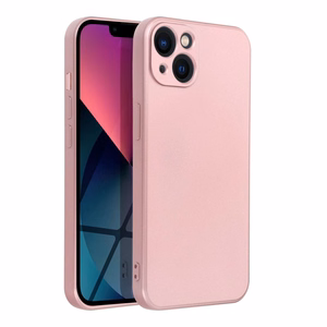 Metālisks viedtālruņa apvalks IPHONE 13 rozā