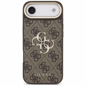 GUESS viedtālruņa apvalks IPHONE 17 Air (PU W/ Big 4G Classic Logo) zelts un brūns
