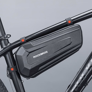 Rockbros B66 ūdensnecaurlaidīga velosipēda rāmja soma - melna