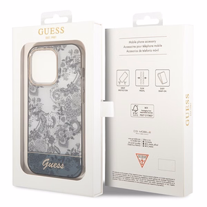 Guess GUHCP14XHGPLHG iPhone 14 Pro Max 6.7 "pelēks/pelēks cietais apvalks Porcelain Collection
