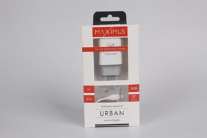 Sienas lādētājs MAXXIMUS URBAN 2.1A Lightning 2xUSB
