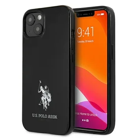 US Polo USHCP13SUMHK iPhone 13 mini 5.4" melns/melns cietais apvalks Horses Logo