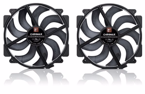 Noctua NF-A14x25r G2 PWM Sx2-PP chromax.black divu ventilatoru komplekts, melns