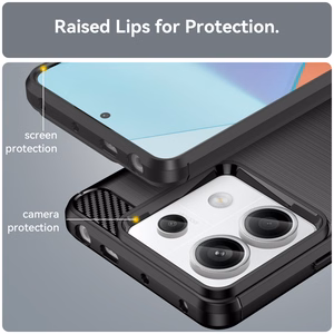 Carbon чехол для Xiaomi Redmi Note 13 Pro - чёрный