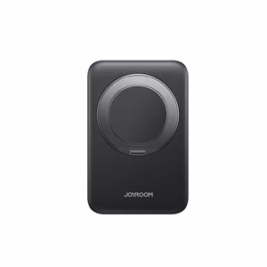 Joyroom JR-PBM12 внешний аккумулятор 10000mAh 22.5W совместимый с MagSafe, беспроводная зарядка 15W, с кольцевой подставкой - Чёрный