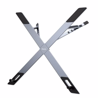 Salokāms klēpjdatora statīvs Hoco HD9 metāliski pelēks