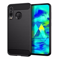 CARBON viedtālruņa apvalks SAMSUNG A20S melns