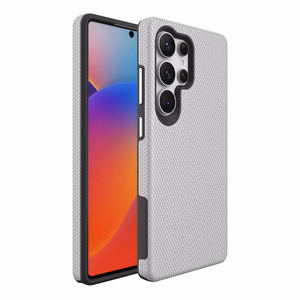 Perfekcionistu trīsstūra korpuss Samsung S928 S24 Ultra sudraba krāsā