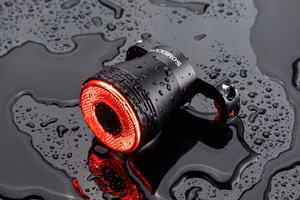 Rockbros Q5 aizmugurējais velosipēda lukturis ar Intelligent Stop System - melns