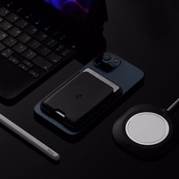 Spigen Valentinus Magnētiskā maku ar MagSafe - melns