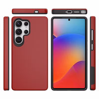 Perfekcionistu trīsstūra korpuss Samsung S918 S23 Ultra 5G sarkans