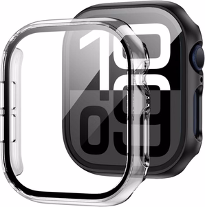 Tech-Protect Defense360 rūdīta stikla viedtālruņa apvalks Apple Watch 10 (46mm) - caurspīdīgs