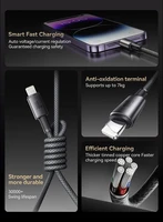 Joyroom 30W USB-C Lightning kabelis, 1,2 m, pelēks