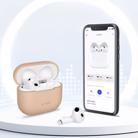 Tech-Protect silikona apvalks Apple AirPods 4 austiņām - olīvzaļš