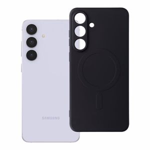 SILICONE MAG APVALKS saderīgs ar MagSafe SAMSUNG S25 FE melna
