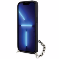 Karl Lagerfeld KLHCP14SSACKLHPG iPhone 14 6.1" sudraba/sudraba hardcase Saffiano Monogram Chain