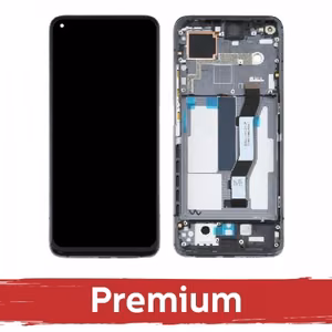 LCD Displejs Saderīgs ar Xiaomi Mi 10T / 10T Pro ar Frame / Cosmic Melns / OEM