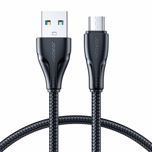 Joyroom S-UM018A11 Surpass USB-A–Micro-USB kabelis, 0,25 m (melns)