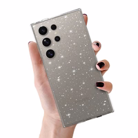 Crystal Glitter viedtālruņa apvalks Samsung Galaxy S23 Ultra - sudraba