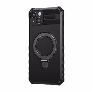 Tel Protect Armor Magsafe Metal Ring Case for iPhone 15 Plus black