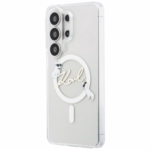 Karl Lagerfeld maciņš IML KC Script MagSafe priekš Samsung Galaxy S26 Ultra caurspīdīgs